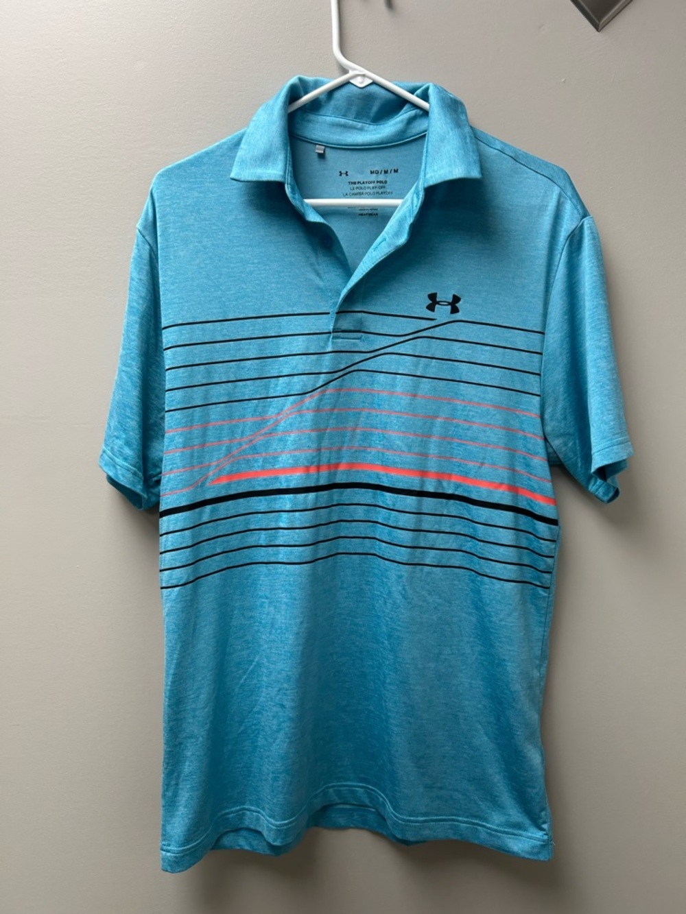 Under Armour Men’s The Playoff Polo‎ Blue Golf Shirt
